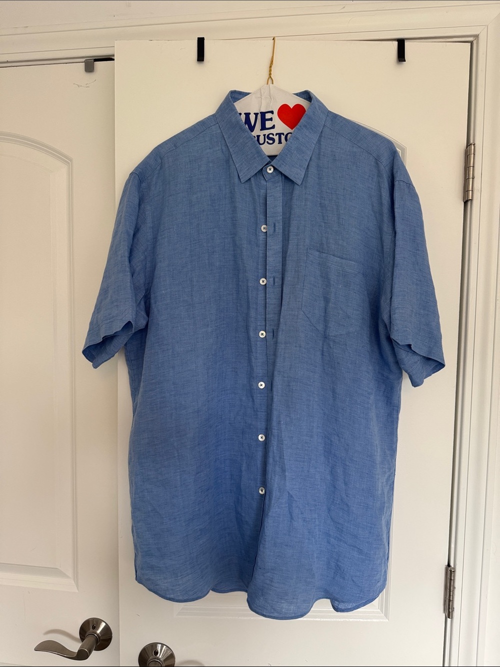 Zachary Prell Light Blue Short-Sleeve Button-Down Shirt